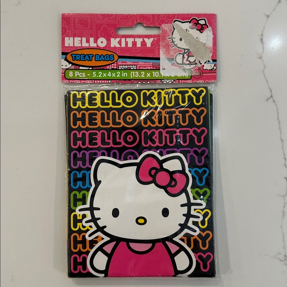 Hello Kitty Ice Cream Beanie Baby  2013 with Tags, with Hello Kitty treat bags - Picture 2 of 3